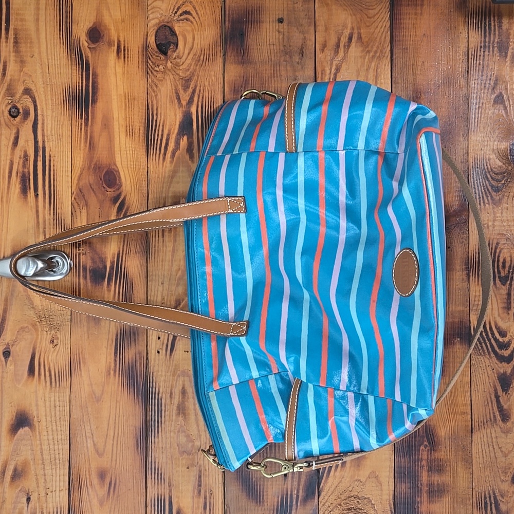 Fossil Multicolor Striped Tote